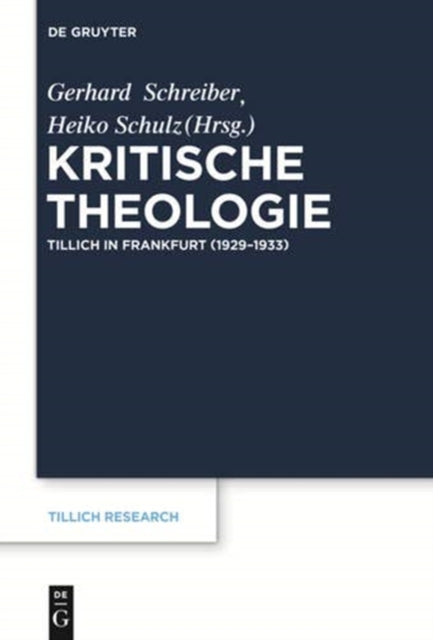 Kritische Theologie: Paul Tillich in Frankfurt