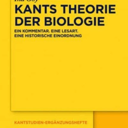Kants Theorie der Biologie
