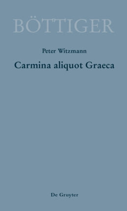 Carmina aliquot Graeca