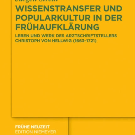 Wissenstransfer und Popularkultur in der Frühaufklärung