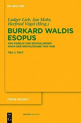 Burkard Waldis: Esopus: 400 Fabeln Und Erzählungen Nach Der Erstausgabe Von 1548