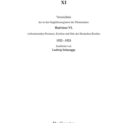 Verzeichnis Der in Den Supplikenregistern Der