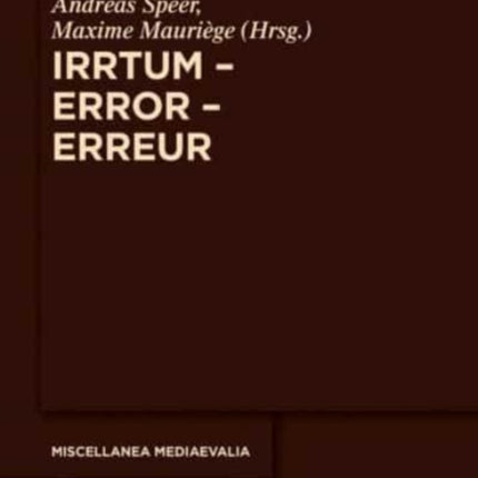Irrtum - Error - Erreur
