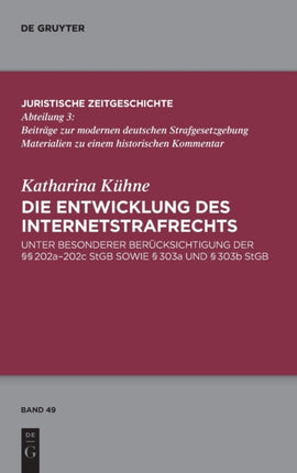 Die Entwicklung des Internetstrafrechts