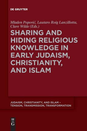 Sharing and Hiding Religious Knowledge in Early Judaism, Christianity, and Islam