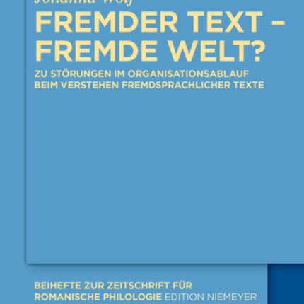 Fremder Text - fremde Welt?