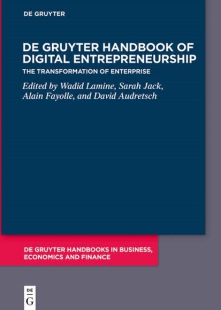 De Gruyter Handbook of Digital Entrepreneurship