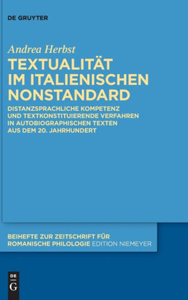 Textualität im italienischen Nonstandard