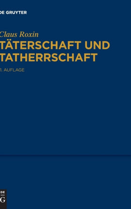 Täterschaft und Tatherrschaft