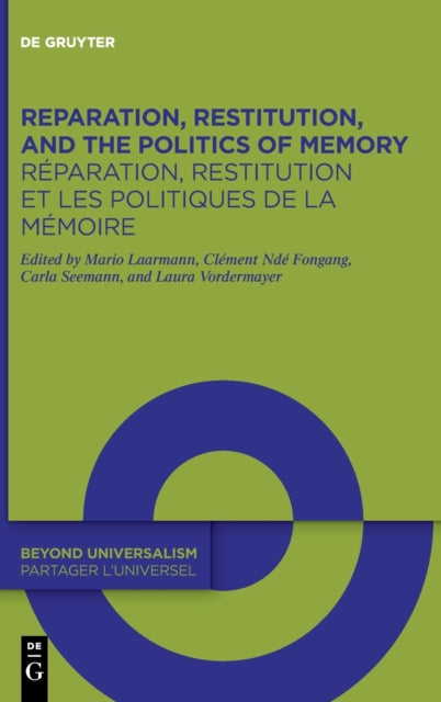 Reparation, Restitution, and the Politics of Memory / Réparation, restitution et les politiques de la mémoire: Perspectives from Literary, Historical, and Cultural Studies / Perspectives littéraires, historiques et culturelles