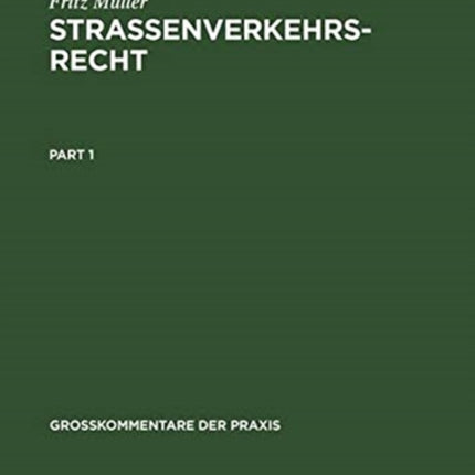 Straßenverkehrsrecht: [Hauptbd.]