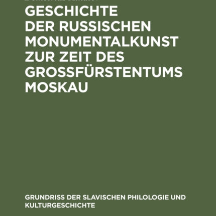 Geschichte der russischen Monumentalkunst zur