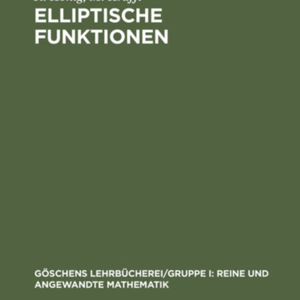 Elliptische Funktionen