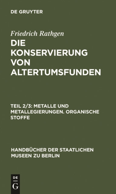Metalle Und Metallegierungen. Organische Stoffe
