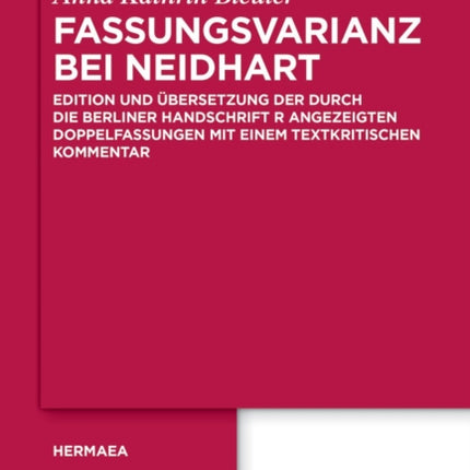 Fassungsvarianz bei Neidhart