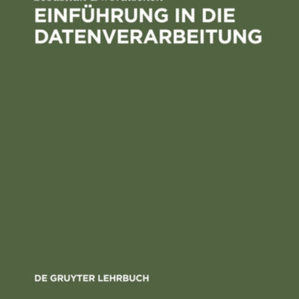 Einführung in Die Datenverarbeitung