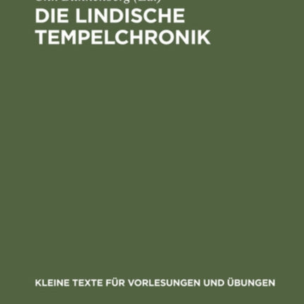Die Lindische Tempelchronik