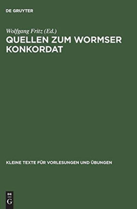 Quellen zum Wormser Konkordat