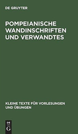 Pompeianische Wandinschriften und Verwandtes