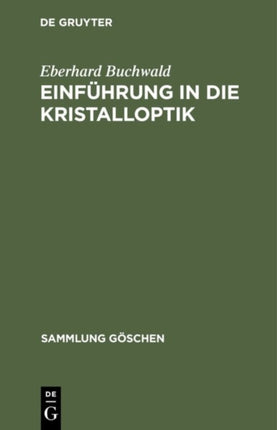 Einführung in die Kristalloptik