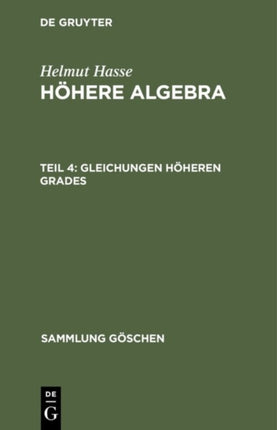 Gleichungen höheren Grades