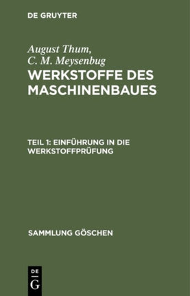 Einführung in die Werkstoffprüfung