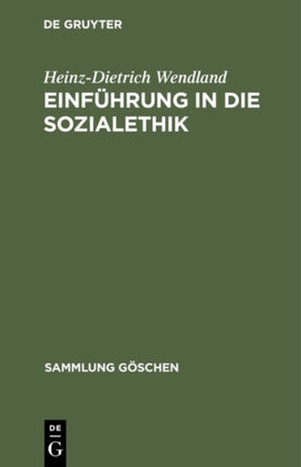Einführung in die Sozialethik