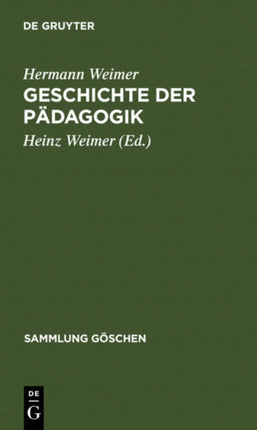 Geschichte Der Pädagogik