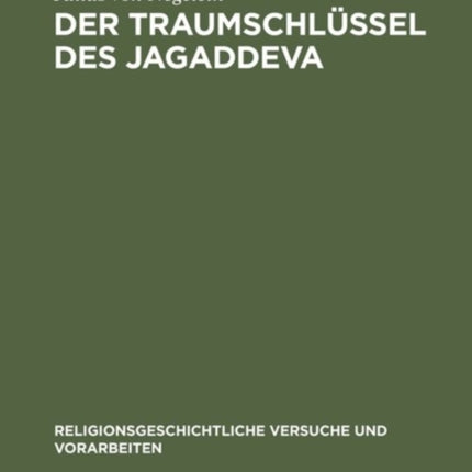 Der Traumschlüssel des Jagaddeva