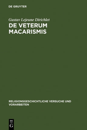 De veterum macarismis