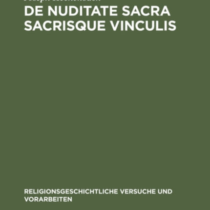 de Nuditate Sacra Sacrisque Vinculis