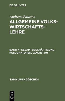 Gesamtbeschäftigung, Konjunkturen, Wachstum