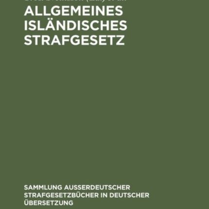 Allgemeines isländisches Strafgesetz