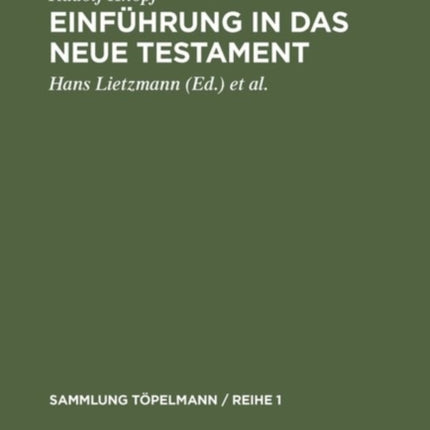 Einführung in das Neue Testament