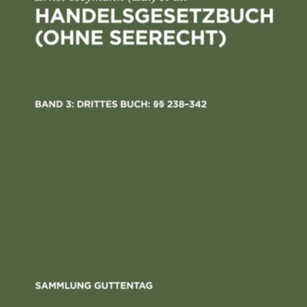 Drittes Buch: §§ 238-342