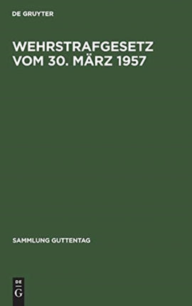 Wehrstrafgesetz vom 30. März 1957