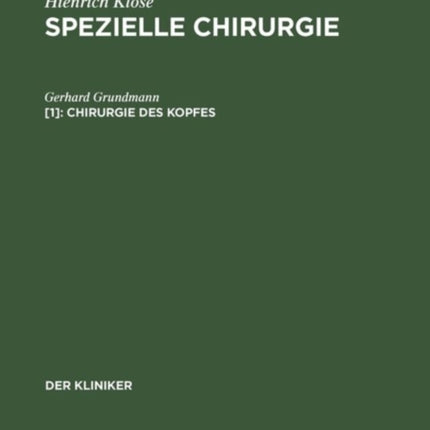 Chirurgie des Kopfes