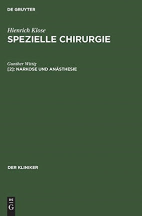 Narkose und Anästhesie