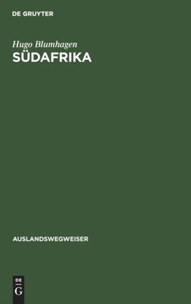 Südafrika: (Unter Einschluß Von Südwestafrika)