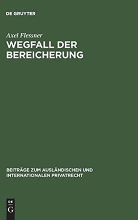 Wegfall der Bereicherung
