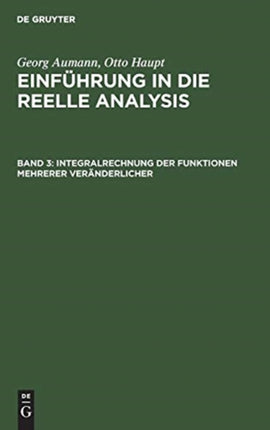 Integralrechnung Der Funktionen Mehrerer Veränderlicher