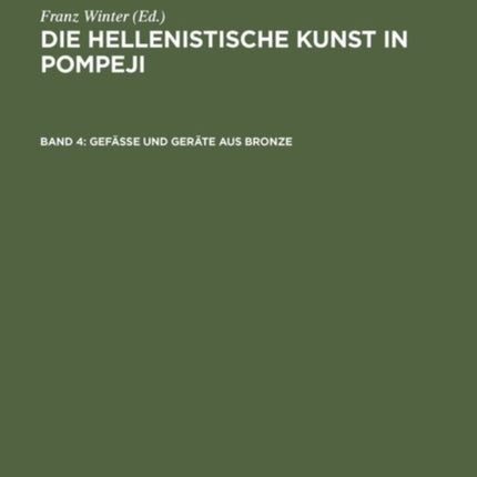 Gefässe und Geräte aus Bronze
