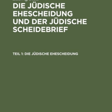 Die jüdische Ehescheidung
