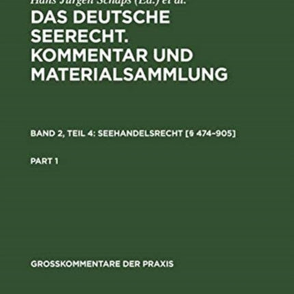 Seehandelsrecht [§ 474-905]
