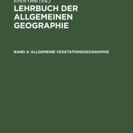 Allgemeine Vegetationsgeographie