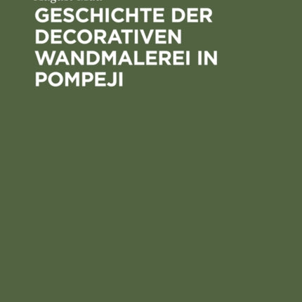 Geschichte der decorativen Wandmalerei in