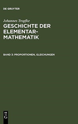 Proportionen, Gleichungen