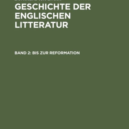 Bis Zur Reformation