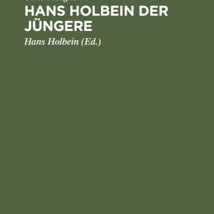 Hans Holbein Der Jüngere