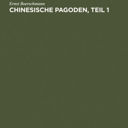 Pagoden, Teil 1